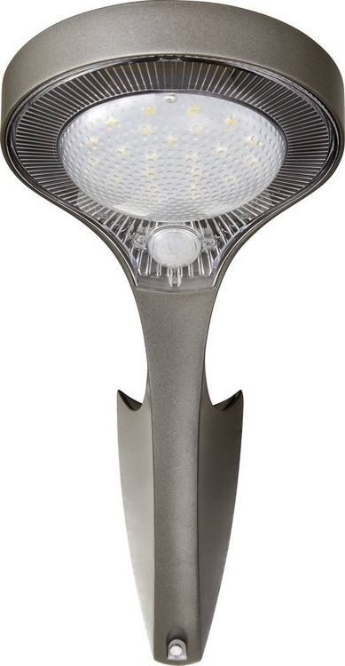 Produktbild: Sygonix SY-4673532 Solar-Außenwandleuchte mit Bewegungsmelder LED LED fest eingebaut 10 W Grau (matt)