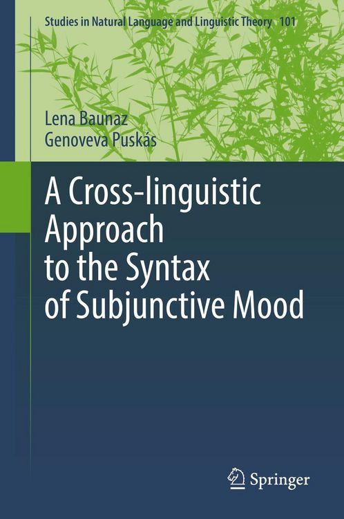 Produktbild: A Cross-linguistic Approach to the Syntax of Subjunctive Mood