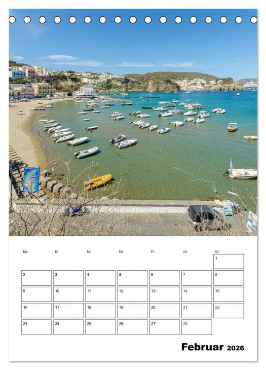 Produktbild: Insel Ponza - Italien (Tischkalender 2026 DIN A5 hoch), CALVENDO Monatskalender