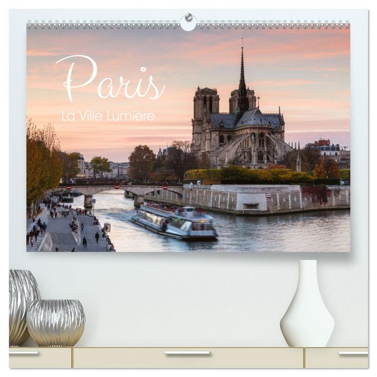 Produktbild: Paris - La Ville Lumi&egrave;re (hochwertiger Premium Wandkalender 2026 DIN A2 quer), Kunstdruck in Hochglanz