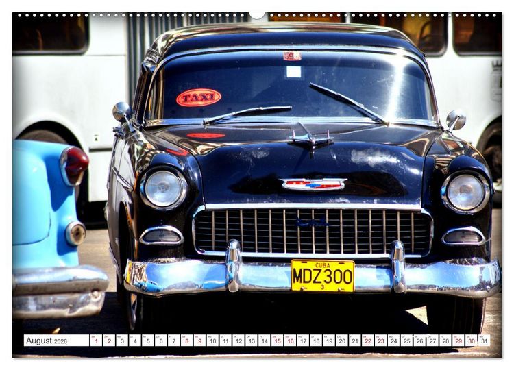 Produktbild: CHEVY '55 - Ein US-Oldtimer in Kuba (Wandkalender 2026 DIN A2 quer), CALVENDO Monatskalender