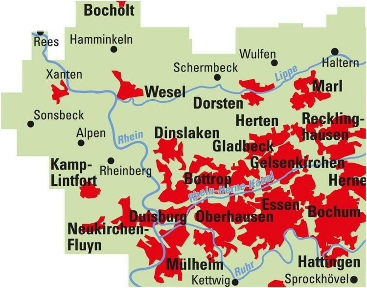 Produktbild: BVA ADFC Regionalkarte radrevier.ruhr West 1:50.000