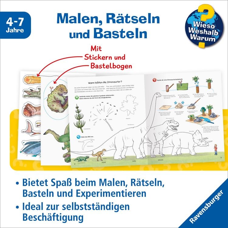 Produktbild: Wieso? Weshalb? Warum? aktiv-Heft - Dinosaurier