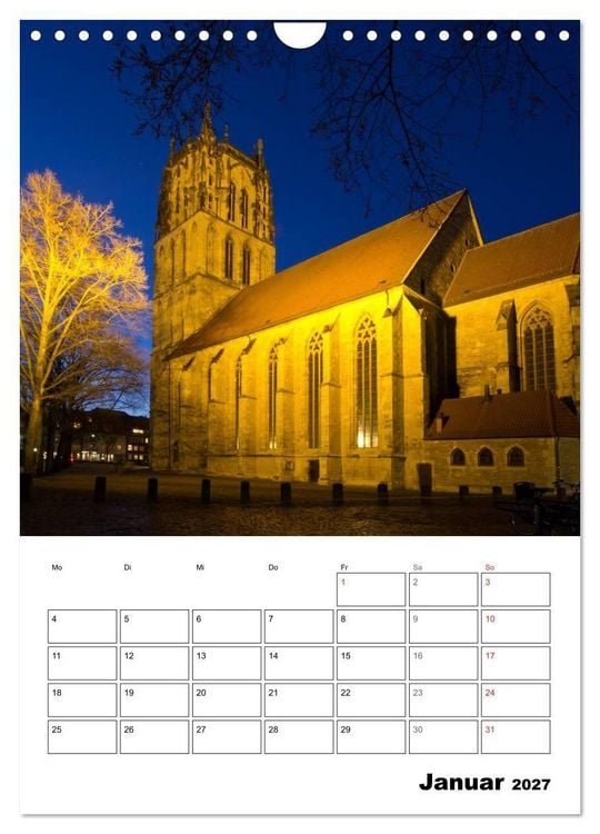 Produktbild: M&uuml;nster entdecken (Wandkalender 2027 DIN A4 hoch), CALVENDO Monatskalender