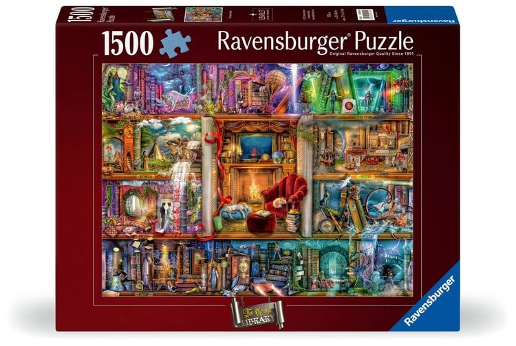 Produktbild: Erwachsenenpuzzle 1500 Teile - Die gro&szlig;e Bibliothek
