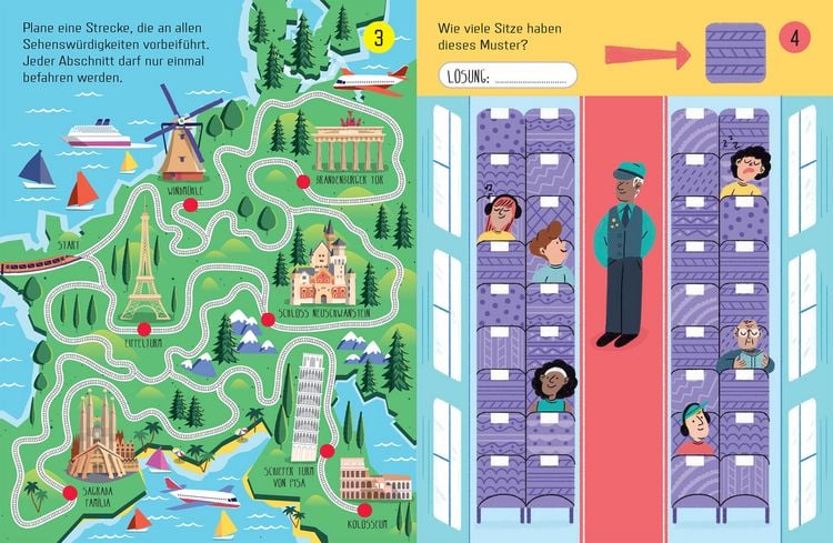 Produktbild: Usborne Minis: R&auml;tsel f&uuml;r die Zugfahrt