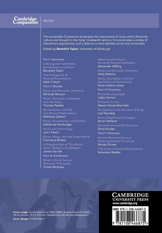 Produktbild: The Cambridge Companion to Music and Romanticism