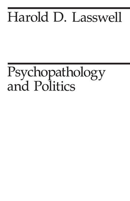 Produktbild: Lasswell, H: Psychopathology & Politics