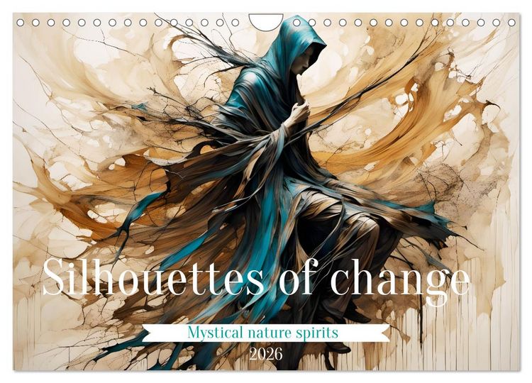 Produktbild: Silhouettes of change - Mystical nature spirits (Wall Calendar 2026 DIN A4 landscape), CALVENDO 12 Month Wall Calendar