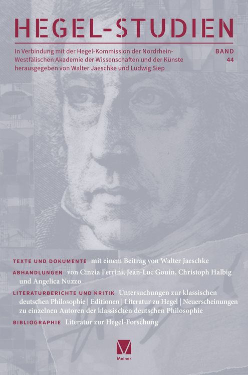 Produktbild: Hegel-Studien Band 44
