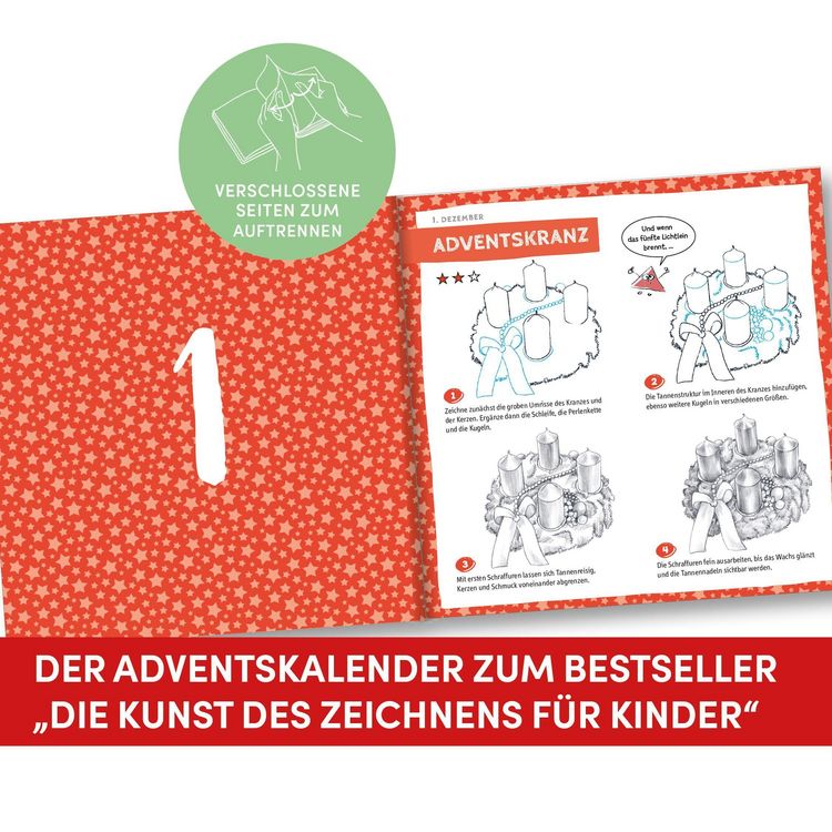 Produktbild: Die Kunst des Zeichnens f&uuml;r Kinder Adventskalender