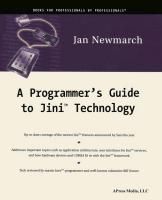 Produktbild: A Programmer's Guide to Jini Technology