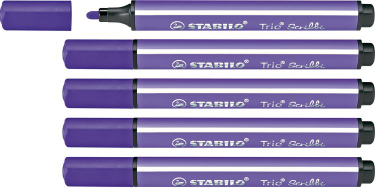 Produktbild: STABILO Fasermaler Trio Scribbi violet