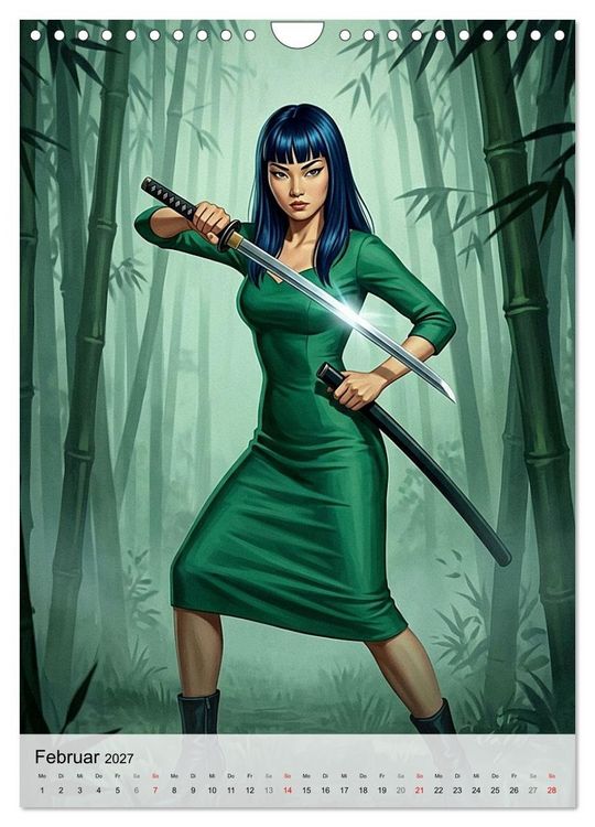 Produktbild: Ninja-Girls (Wandkalender 2027 DIN A4 hoch), CALVENDO Monatskalender