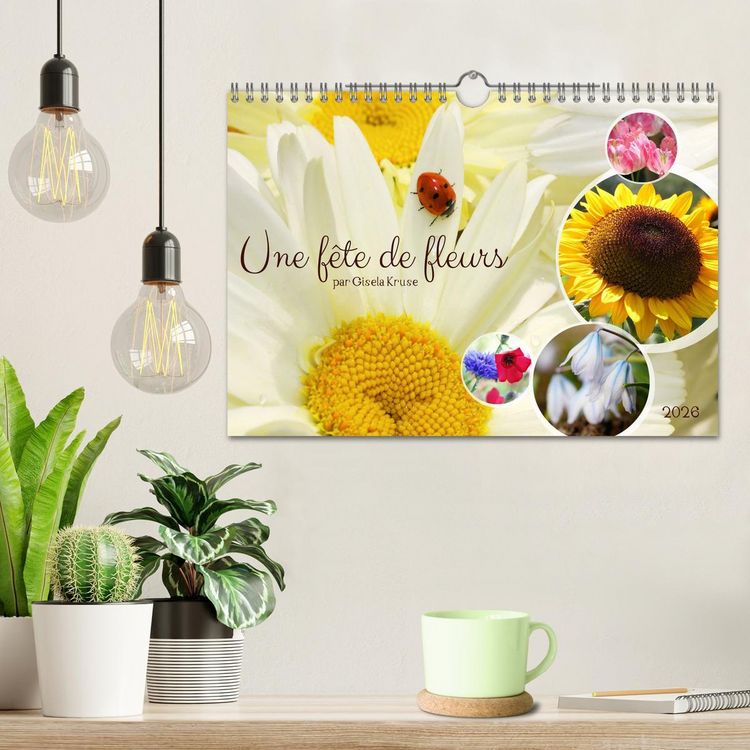 Produktbild: Une f&ecirc;te de fleurs (Calendrier mural 2026 DIN A4 vertical), CALVENDO calendrier mensuel