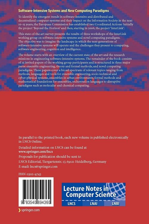 Produktbild: Software-Intensive Systems and New Computing Paradigms