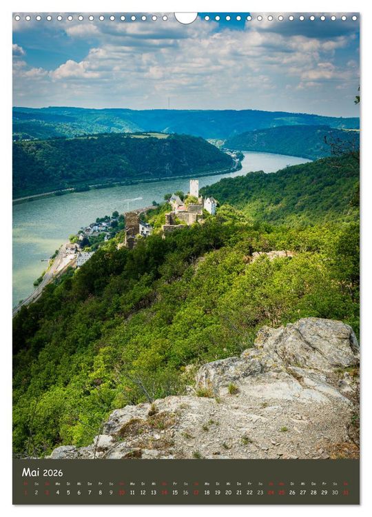 Produktbild: Burgen am Mittelrhein (Wandkalender 2026 DIN A3 hoch), CALVENDO Monatskalender