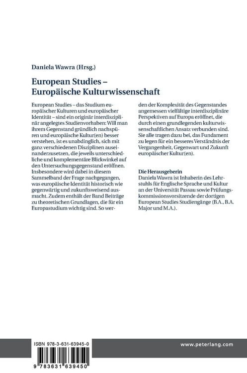 Produktbild: European Studies &ndash; Europaeische Kulturwissenschaft