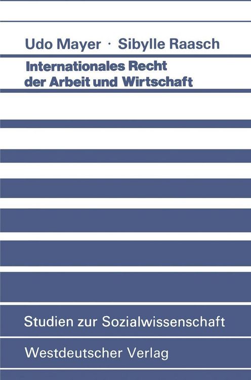Produktbild: Internationales Recht der Arbeit und Wirtschaft