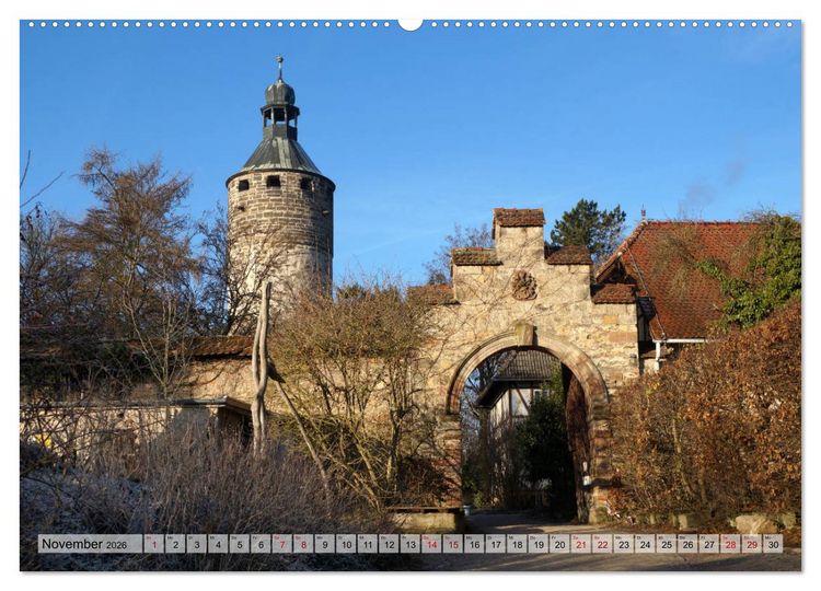 Produktbild: Schl&ouml;sser- und Burgenland Th&uuml;ringen (hochwertiger Premium Wandkalender 2026 DIN A2 quer), Kunstdruck in Hochglanz