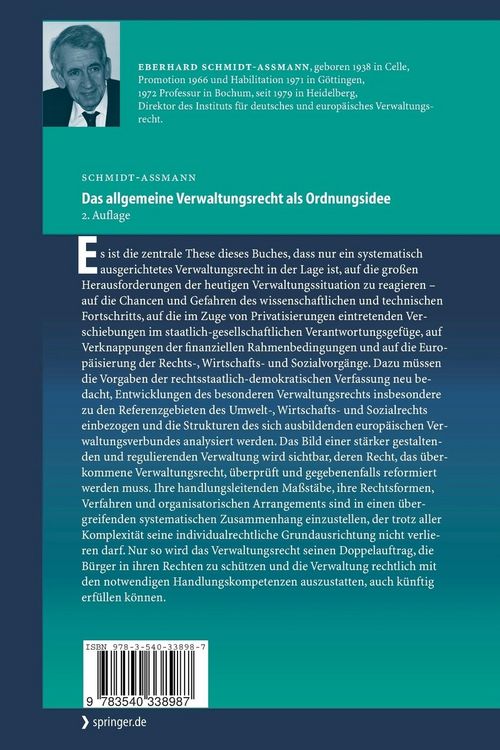 Produktbild: Das allgemeine Verwaltungsrecht als Ordnungsidee