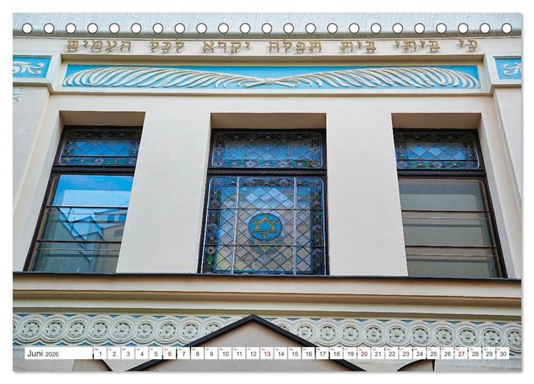 Produktbild: Synagogen im Baltikum (Tischkalender 2026 DIN A5 quer), CALVENDO Monatskalender