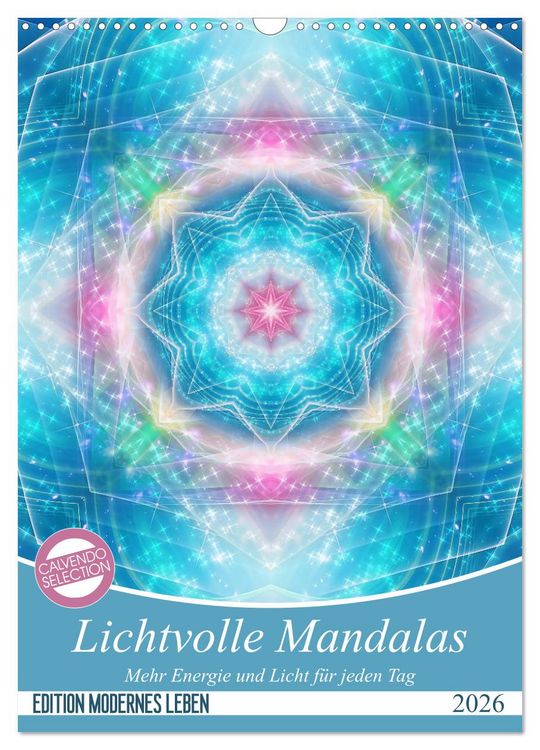 Produktbild: Lichtvolle Mandalas (Wandkalender 2026 DIN A3 hoch), CALVENDO Monatskalender