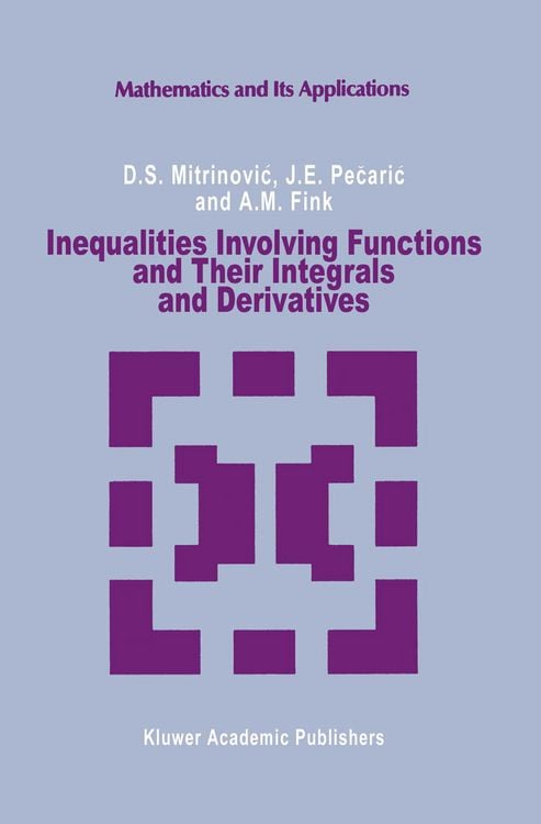 Produktbild: Inequalities Involving Functions and Their Integrals and Derivatives