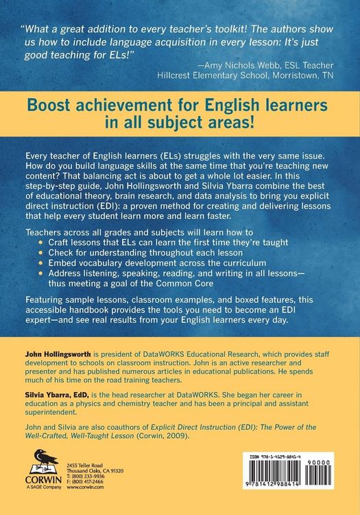 Produktbild: Explicit Direct Instruction for English Learners