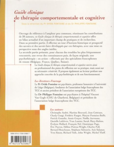 Produktbild: Guide clinique de th&eacute;rapie comportementale et cognitive