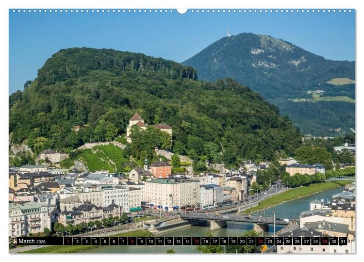 Produktbild: SALZBURG Lovely Old Town (High Quality Premium Wall Calendar 2026 DIN A2 landscape),CALVENDO 12 Month Wall Calendar
