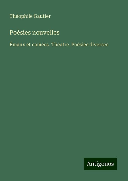 Poésies nouvelles