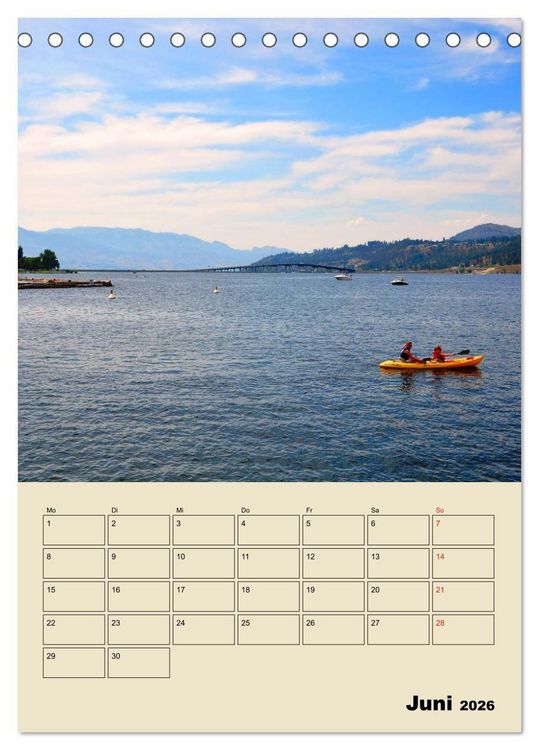 Produktbild: Kanadas gro&szlig;e Seen / Planer (Tischkalender 2026 DIN A5 hoch), CALVENDO Monatskalender