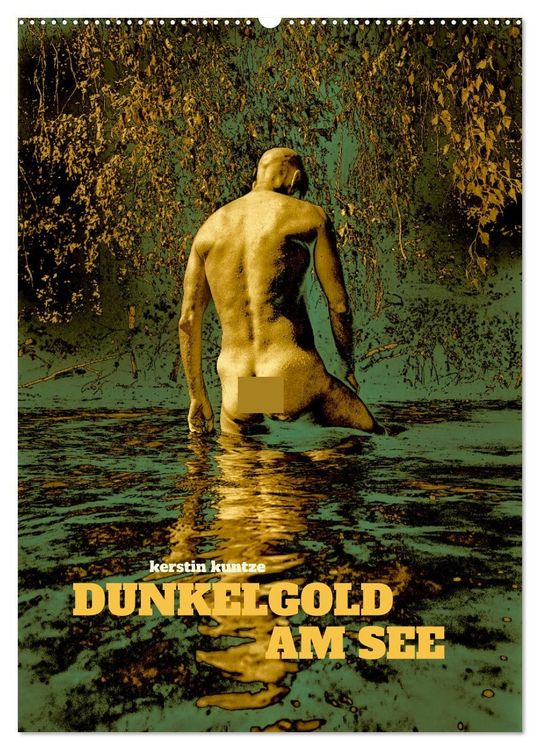 Produktbild: DUNKELGOLD AM SEE (Wandkalender 2026 DIN A2 hoch), CALVENDO Monatskalender
