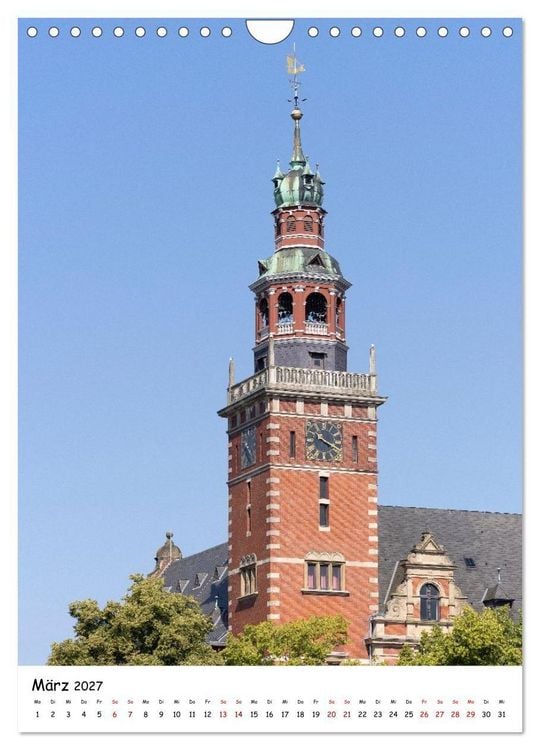 Produktbild: Ostfriesland - Windm&uuml;hlen, Leuchtt&uuml;rme und Meer (Wandkalender 2027 DIN A4 hoch), CALVENDO Monatskalender