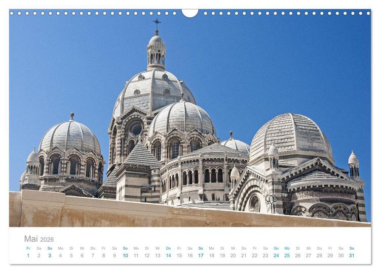 Produktbild: Marseille Maritime Metropole (Wandkalender 2026 DIN A3 quer), CALVENDO Monatskalender