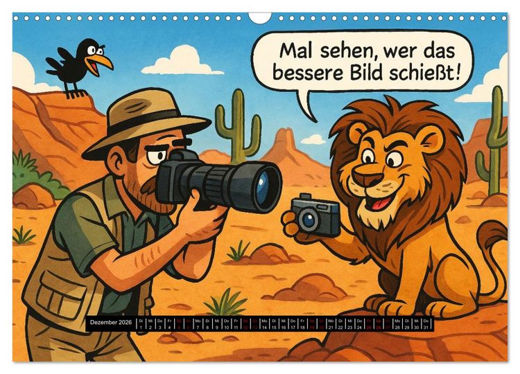 Produktbild: Tierischer Berufsalltag (Wandkalender 2026 DIN A3 quer), CALVENDO Monatskalender
