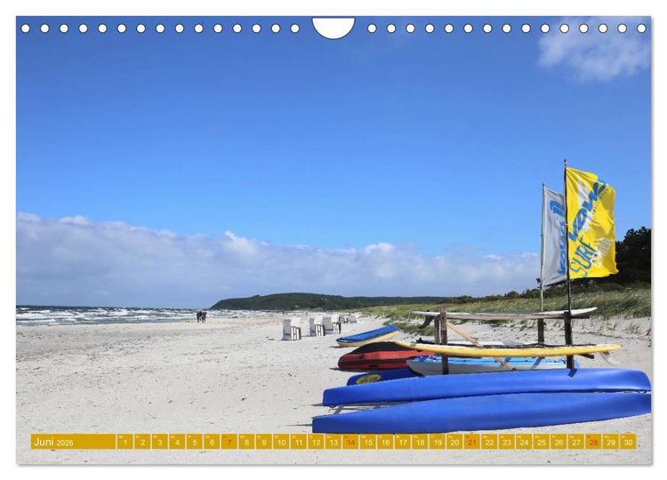 Produktbild: Insel Hiddensee - Stimmungen und Sehns&uuml;chte (Wandkalender 2026 DIN A4 quer), CALVENDO Monatskalender