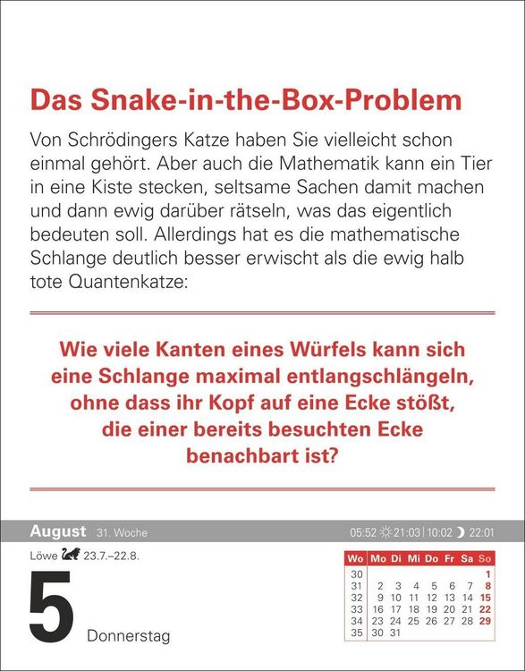Produktbild: Der Mathematik-Kalender Tagesabrei&szlig;kalender 2027 - Nachts teile ich heimlich durch Null