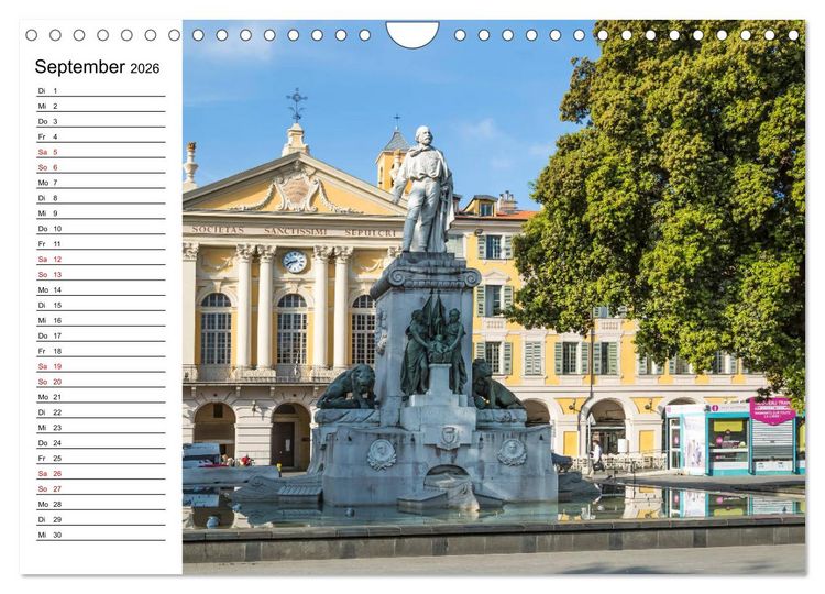 Produktbild: NIZZA Idyllische Impressionen (Wandkalender 2026 DIN A4 quer), CALVENDO Monatskalender