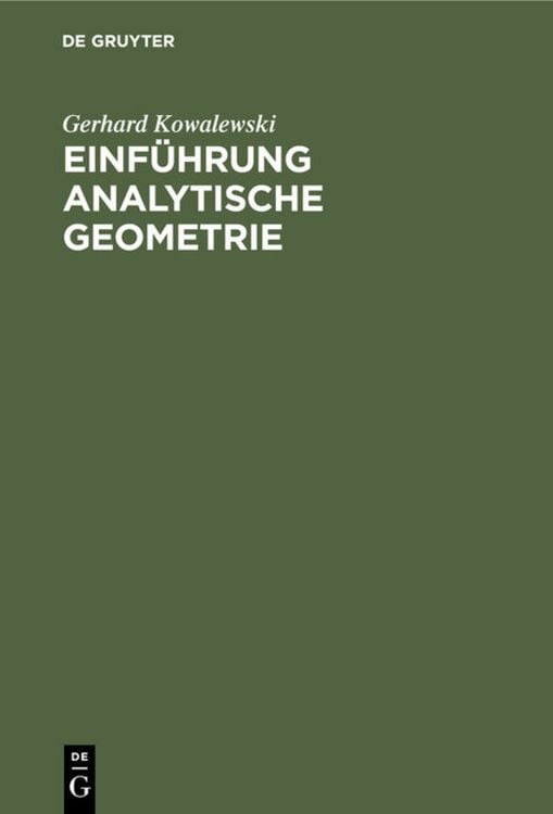 Produktbild: Einf&uuml;hrung Analytische Geometrie