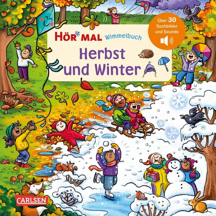 Produktbild: H&ouml;r mal (Soundbuch): Wimmelbuch: Herbst und Winter