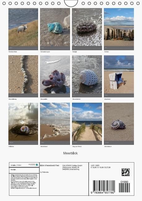 Produktbild: Meerblick (Wandkalender immerw&auml;hrend DIN A4 hoch)