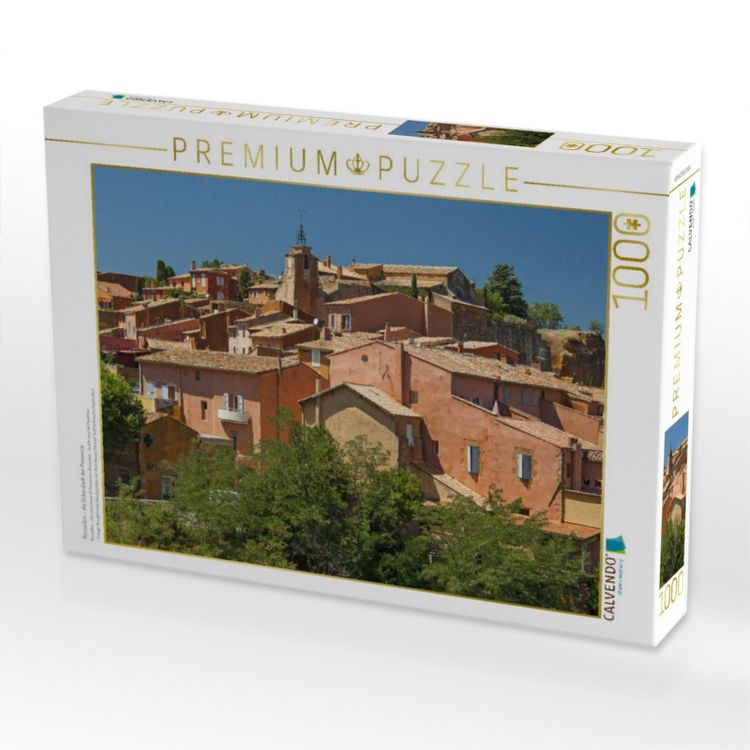 Produktbild: CALVENDO Puzzle Roussillon - die Ockerstadt der Provence | 1000 Teile Lege-Gr&ouml;&szlig;e 64x48cm Foto-Puzzle f&uuml;r gl&uuml;ckliche Stunden