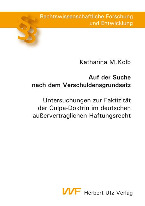 Produktbild: Auf der Suche nach dem Verschuldensgrundsatz