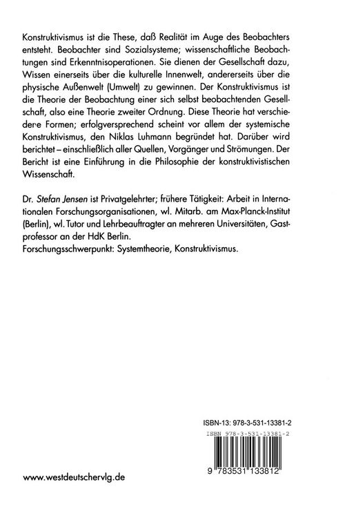 Produktbild: Erkenntnis &mdash; Konstruktivismus &mdash; Systemtheorie