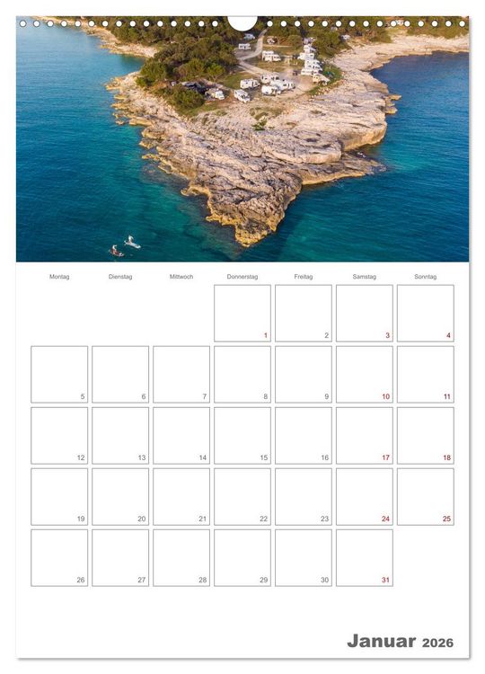 Produktbild: Wohnmobil Jahresplaner (Wandkalender 2026 DIN A3 hoch), CALVENDO Monatskalender