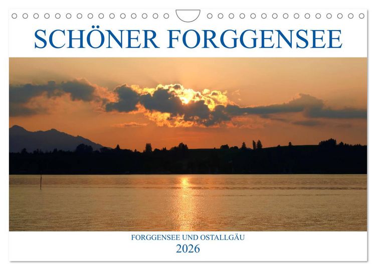 Produktbild: Sch&ouml;ner Forggensee (Wandkalender 2026 DIN A4 quer), CALVENDO Monatskalender