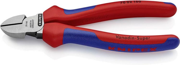 Produktbild: Knipex 70 02 160 Werkstatt Seitenschneider mit Facette 160mm