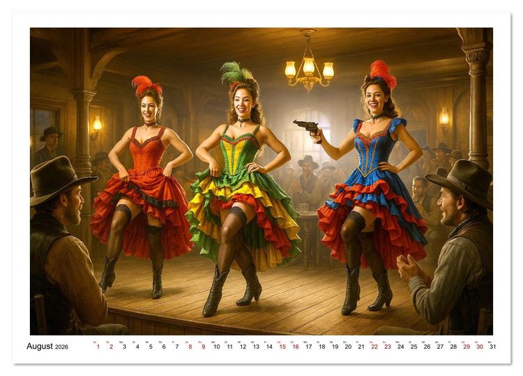 Produktbild: Cowboy Alltag und Western Staub (Wandkalender 2026 DIN A2 quer), CALVENDO Monatskalender